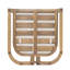 Ensemble de salle à manger d'extérieur en bois d'acacia avec chaises rembourrées Solara