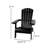 Balasi Contemporary Commercial Grade All-Weather Poly Resin Indoor/Outdoor Folding Adirondack Chair-1231056622