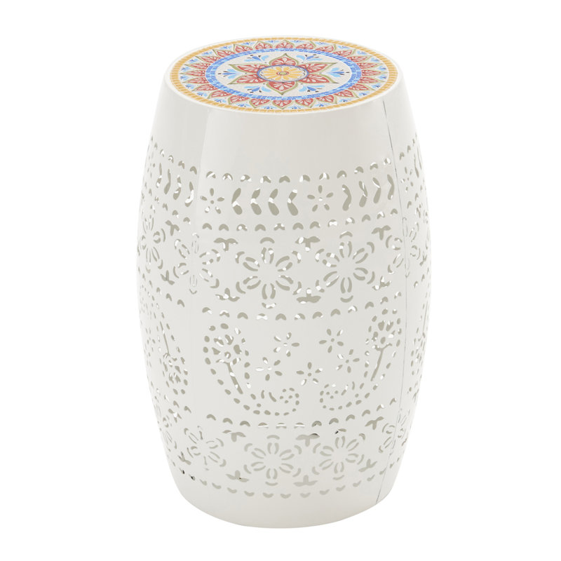 Ruby12" Side Table , White