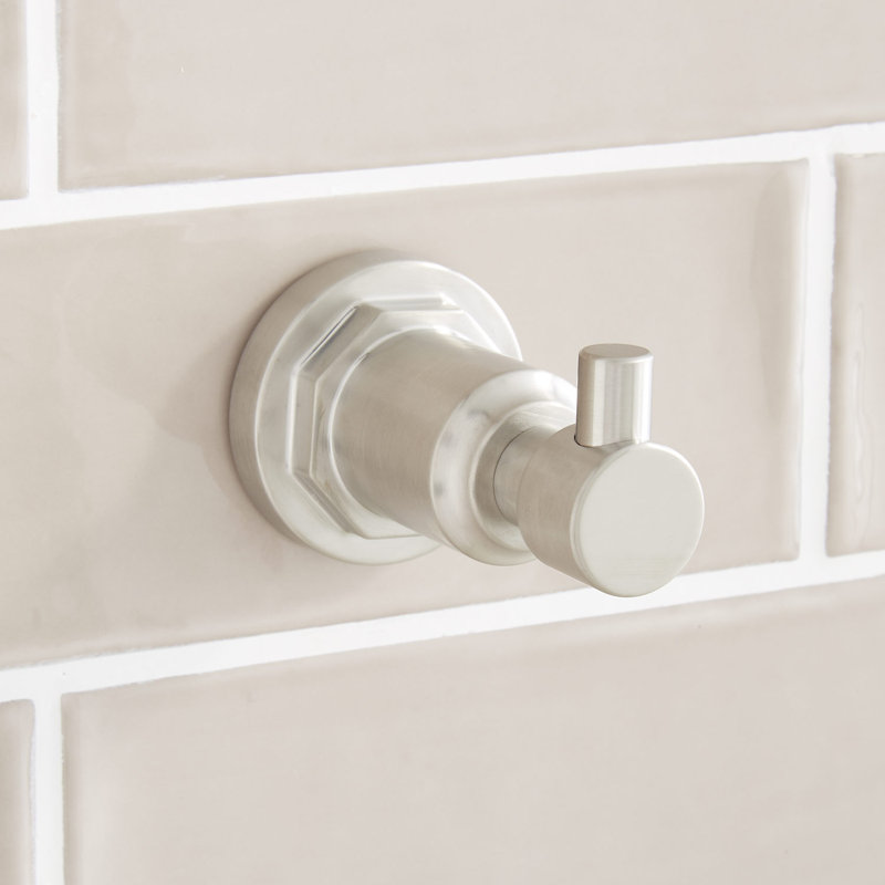 Greyfield Robe Hook, Nickel brossé