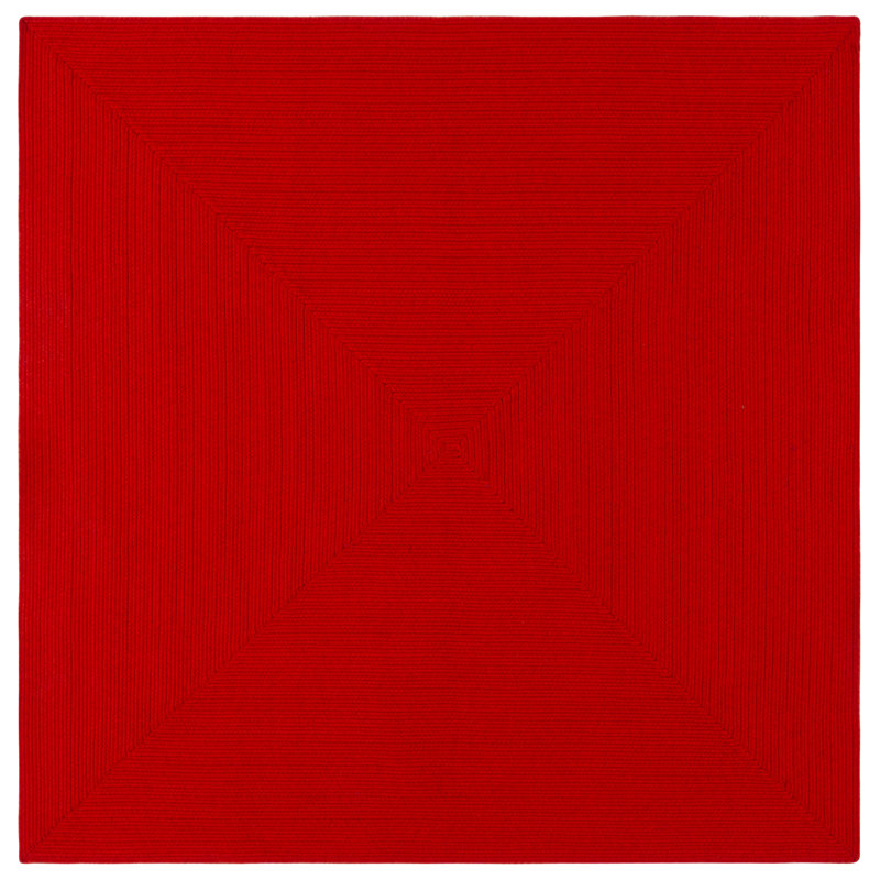 Tapis d'intérieur / extérieur tissé à la main Performance de couleur unie Graddy, Carré 6 pi