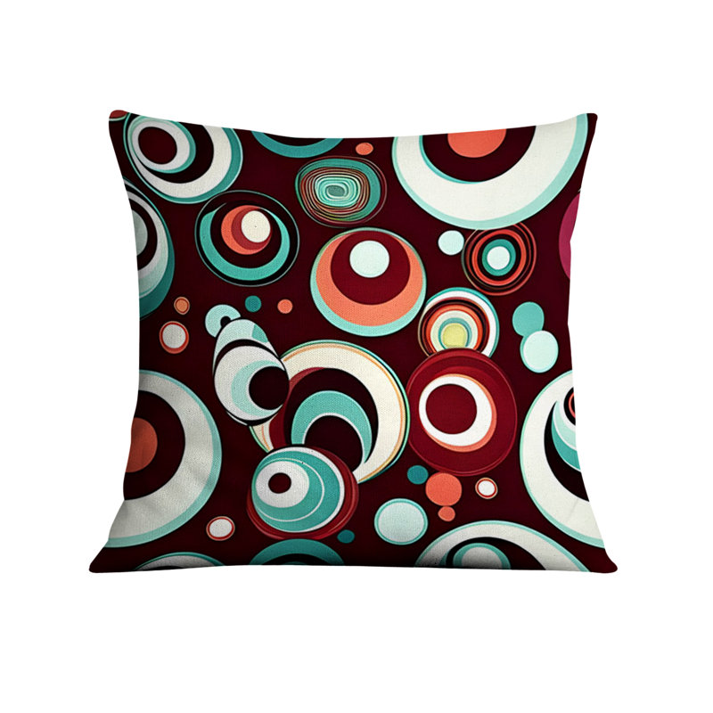 Coussin décoratif, Housse de coussin seulement - sans insert, H 16 po x l 16 po