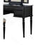 Ensemble de meuble-lavabo de chambre à coucher contemporain avec tiroir et tabouret pliable