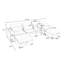 Canapé modulaire en U 131 po avec deux repose-pieds-915185903