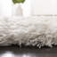 Tapis ivoire bouclé / crocheté à la main Orlinda-835099771