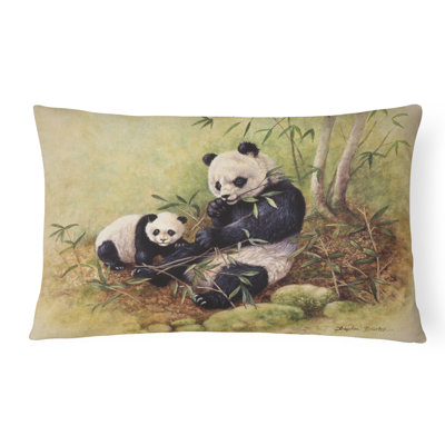  Coussin décoratif intérieur / extérieur Panda Bears par Daphne Baxter