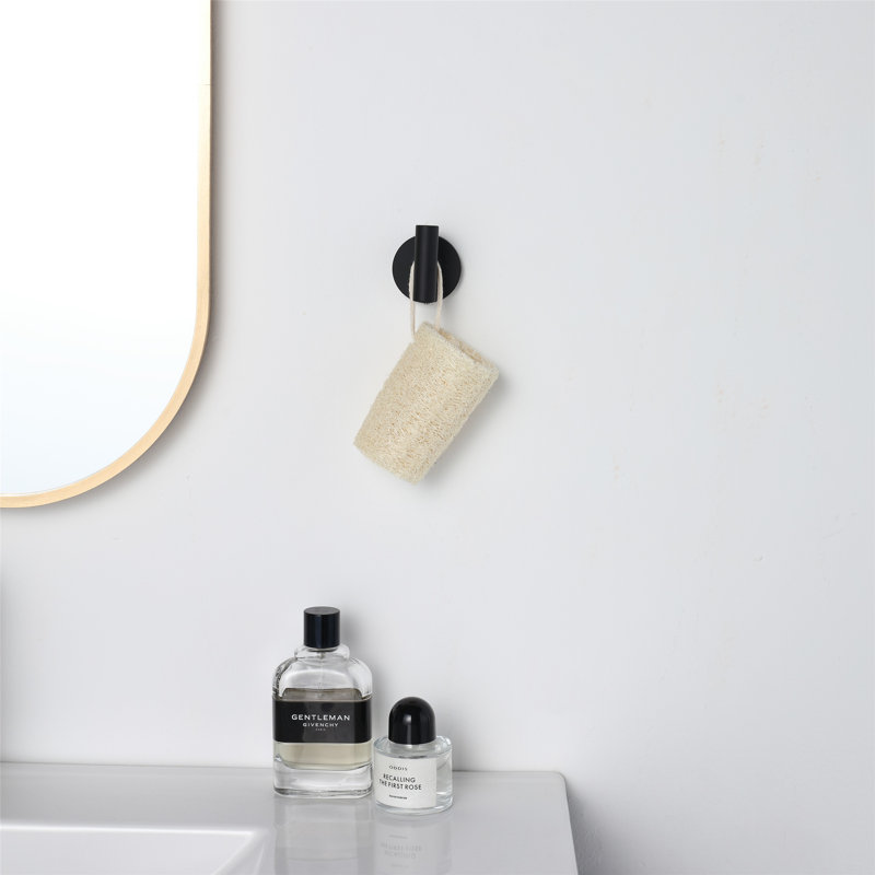 Elizabeth J-Hook Robe Hook, Matte Black