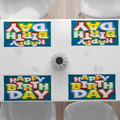 Polyester Abstract Rectangle Placemat