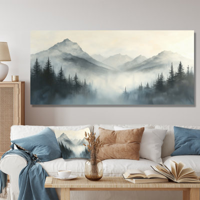 «Gjurgenka Misty Mountain Morning I - Mountains», art mural encadré