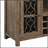 Raphaela Weathered Cherry Finish Server With Cup Holder & Wine Rack, Perfect For Elegance And Functionality In Dining Areas.