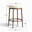 Tabouret de bar à hauteur de comptoir 26,5 po Modern Glam-980659973