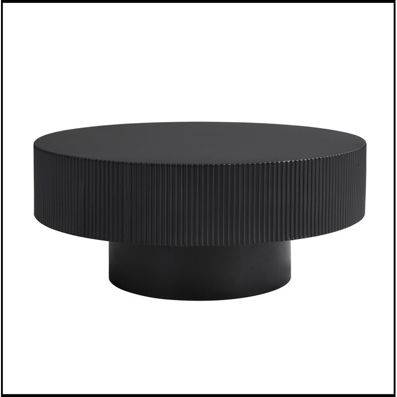 Zetland rond avec base robuste, Noir