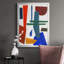 «Colorful Shapes IV», toile encadrée de qualité supérieure - prête à être accrochée-824486223-824486208