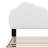 Upholstered Platform Bed With Cloud-Shaped Headboard