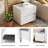 Modern Wood Two Drawer Nightstand,Vintage Bedside Table-21202881-21673729