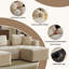 Canapé modulaire en velours côtelé avec pouf de 110 po Boneless-478732544