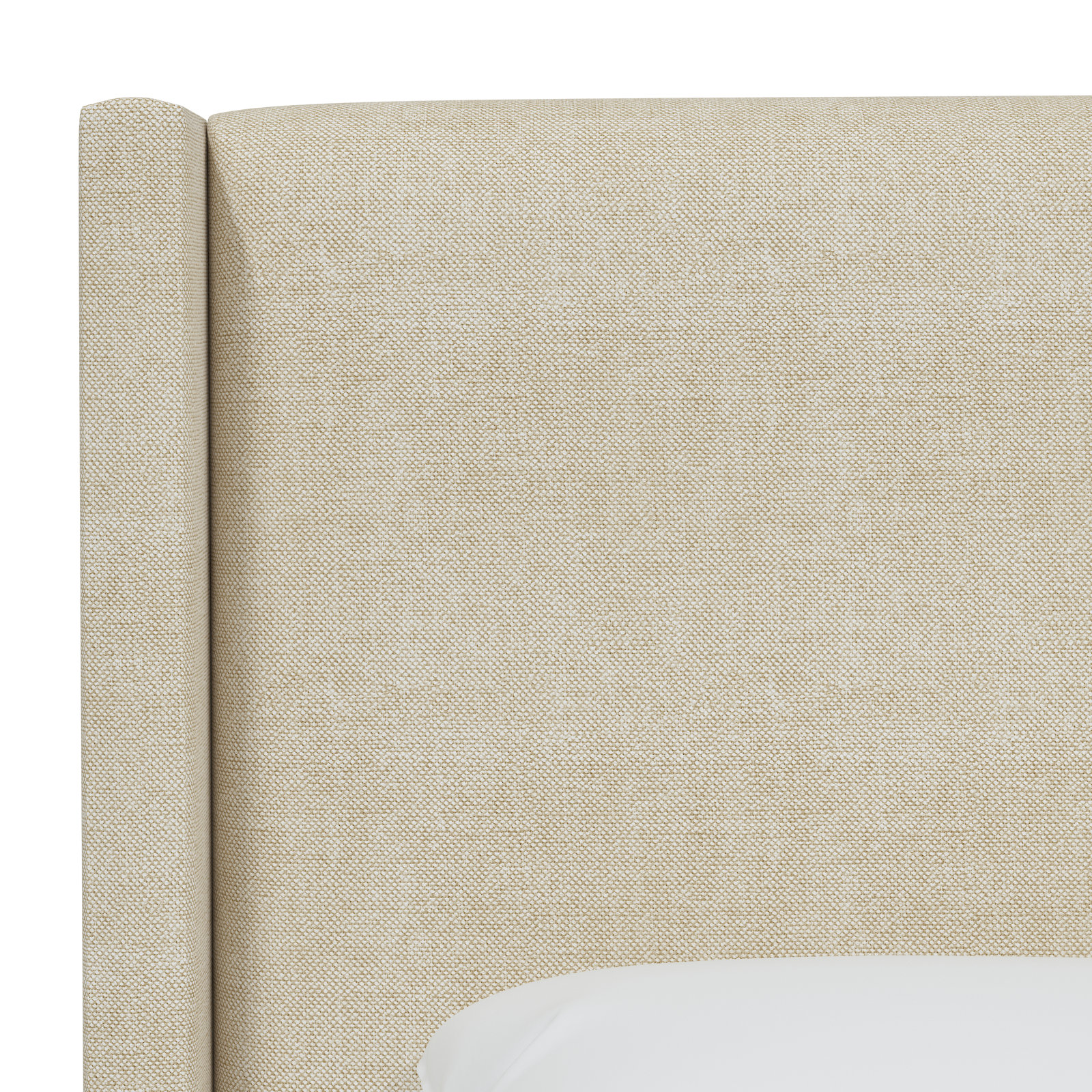 Benson Upholstered Headboard, Queen, Beige