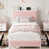 Tube blanc + taille rose simple
