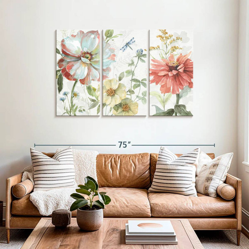 Harnek Spring Meadow II, 36" H x 57" W