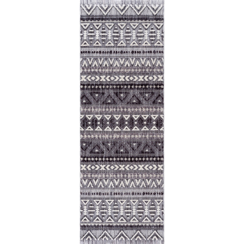 Geometric Indoor Rug, Rectangle 1'10" x 3'