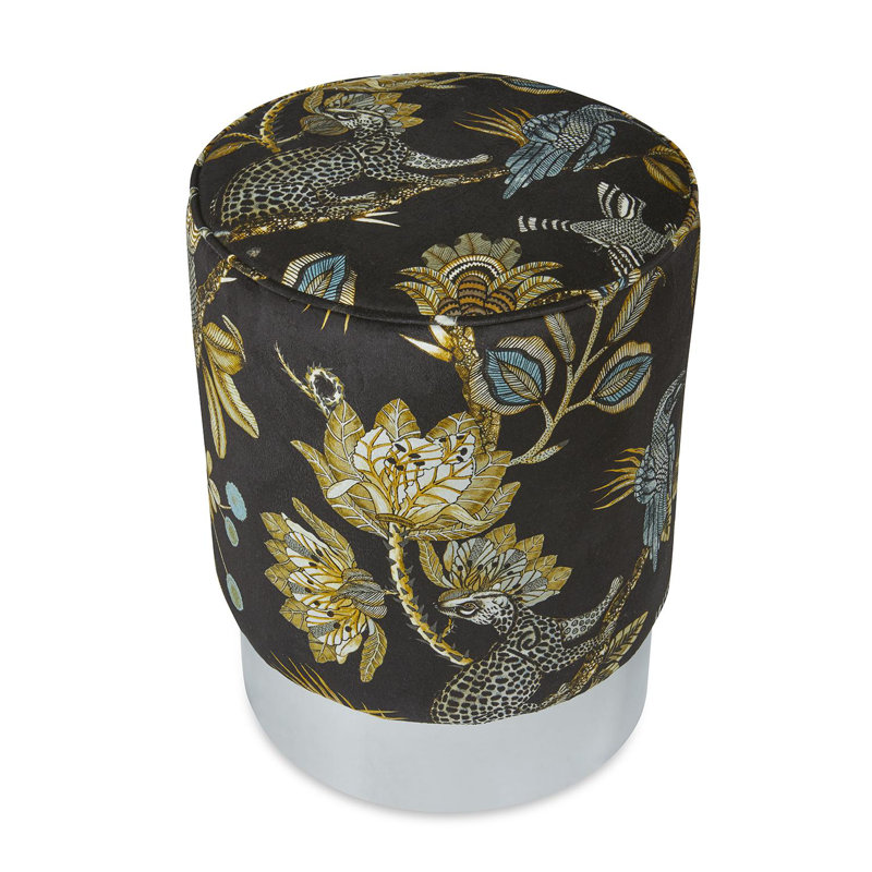 Ardmore 'Camp Critters' Velvet Pouf