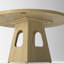 Table à dîner ronde 47 po avec plateau en bois et base de rangement 47 po-1404432624