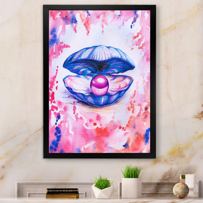 Art perlé rose sur toile - art pour enfants