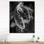 Horloge murale poisson koi monochrome-1046552860