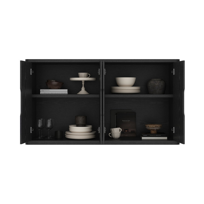 Buffet noir 60 "Rivington, Noir
