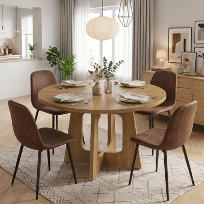 Ensemble de salle à manger 5 pièces avec chaises rembourrées