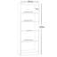 Brendaliz 182cm H x 60cm W Standard Bookcase-1200223658