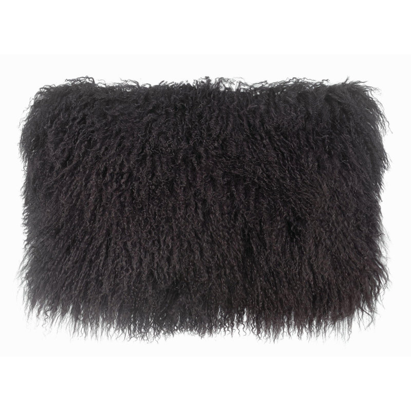 Housse et insert de coussin rectangulaire Duran, Gris foncé