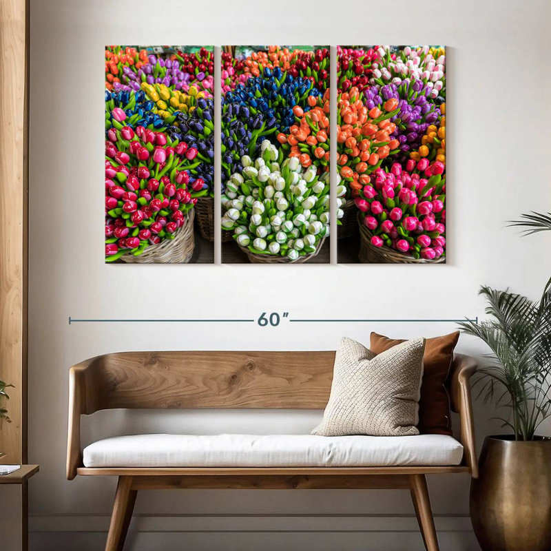 Harnek Tulip Baskets, 32" H x 50" W