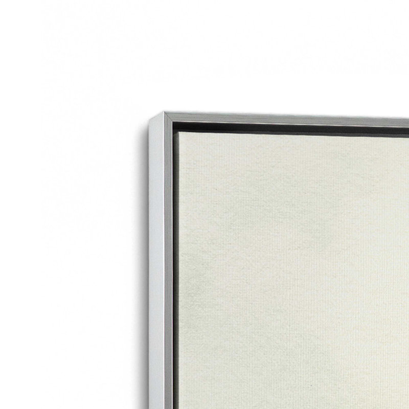 Muted Forest Shadows Set of 2 Canvas Prints in a White Frame, 48" x 32", Cadre flottant or poli