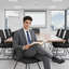 Inbox Zero Mesh Conference Chair-1117927138