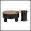 Ensemble de 2 tables basses rondes gigognes-1020736321