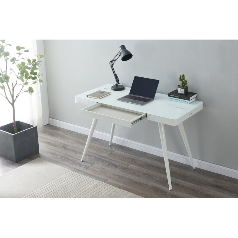 Glass Steel Writing Desk
