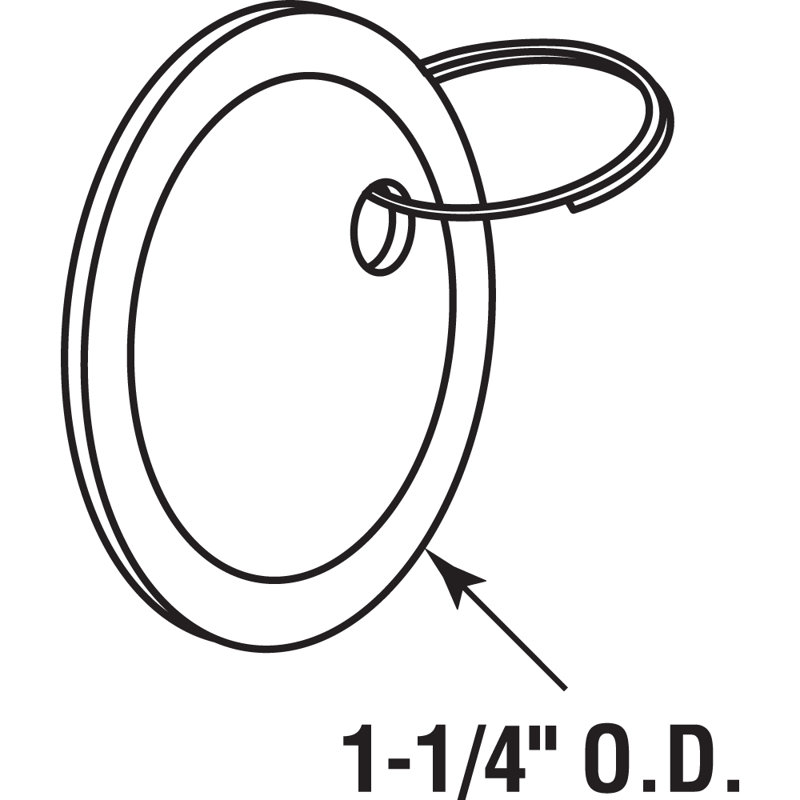 Paper Key ID Tags with Metal Borders and Key Wire Rings, 0.5" H x 3.25" W x 1.95" D