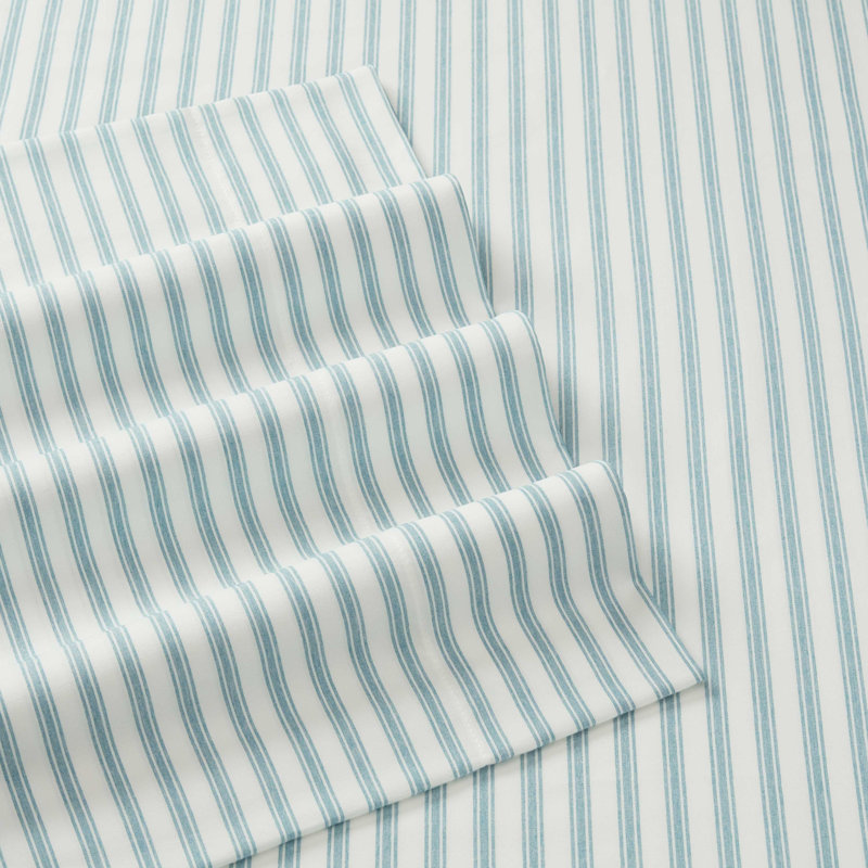 Martex Fresh & Collected Finn Sheet Set, Queen Sheet Set with 2 Pillowcases, Blue