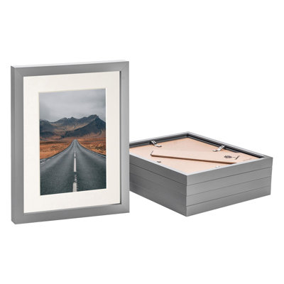 Photo Frames with 5" x 7" Mount - 8" x 10" - Grey/Ivory