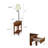 Wilfredo Solid Wood Chair Side Table-819698936