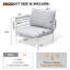 Ensemble modulaire d'extérieur 63 po en aluminium 63 po (ensemble de 2)-1109293439