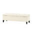 Bouton, couture de diamant, contemporain, beige, rangement, pieds amovibles, charnières, couvercle lisse, fonction contemporaine requise, couvercle à charnières, sièges supplémentaires inclus-131258363
