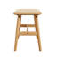 Banc en bois de chêne massif avec assise tissée-127659031-128583550
