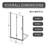 Goodyo 36"x 72" Frameless Glass Shower Door Bifold 1/4 inch Tempered Clear Glass Pivot Swing Shower Panel in Black Finish, Foldable-129388057