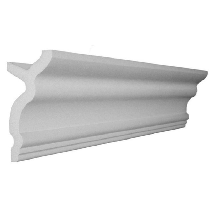 3.5'' H x 95.5'' W White Foam Crown Molding