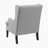 Keisha 29" Traditional Wingback Accent Chair with Textured Fabric Upholstery, Button-Tufted Back & Foam Cushioned Seat-1295296730