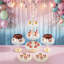 Présentoir à gâteaux, ensemble de 5 présentoirs à cupcakes et desserts pour mariages, anniversaires et autres célébrations-152150360