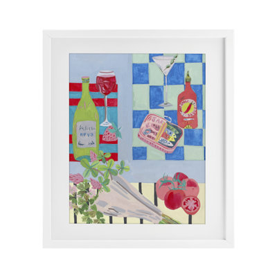 «Saucy Kitchen Secrets», reproduction sous verre encadrée, design par Melissa Wang
