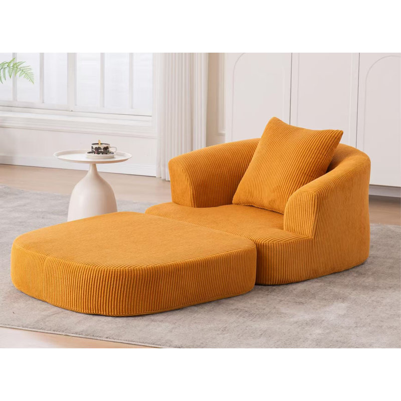 Fauteuil inclinable pliable, Jaune